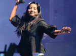 Shilpa Rao performs during a freshers’ party