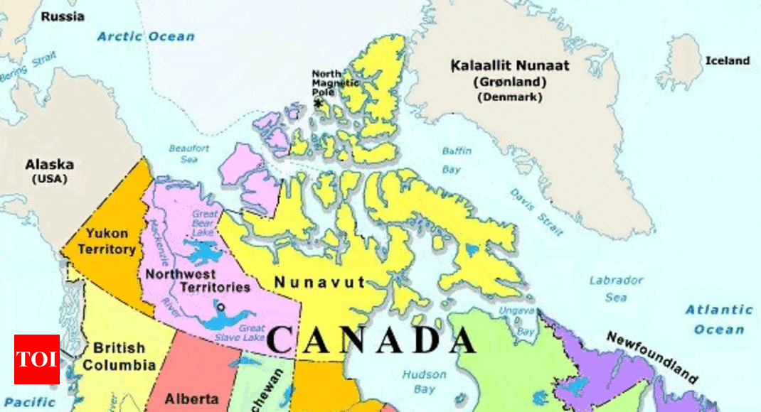 Canada, it's regions, provinces and territories - Times of India