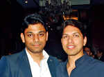 Sachin (L) and Ashie during the launch party