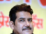 Singer Shankar Sahani clicked during the press conference