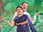 Anuja and Dilip Chhajed during Shyam and Rajeshree Dewani’s 25th wedding anniversary