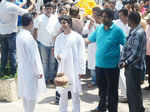 Avitesh Shrivastava during the funeral