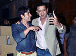 Gautam Rode and Rahul Mahajan at Sargun Mehta's birthday party