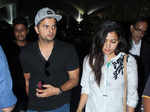 Suresh Raina and his wife Priyanka Chaudhary spotted at Mumbai airport