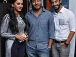 Koushani, Raj Chakraborty and Bony during the premiere