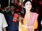 Bollywood actor Shilpa Shetty along with her son Viaan