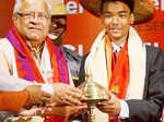 Rubik player Kabyanil Talukdar being felicitated