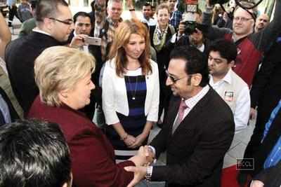Gulshan Grover hobnobs with Norway’s PM