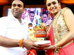 Sumit Patil and Anushka Dandekar during the Dahi Handi event