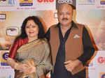 Arun Bakshi with a guest at the Indian Television Academy awards