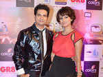 Karan Mehta with wife at the Indian Television Academy