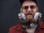 Now that's a cool beard-beer