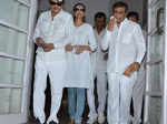 Abbas and Mustan during late music director Aadesh Shrivastava's condolence