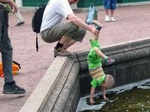 ​Never dip a child’s head first in the pool or pond
