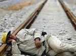 Well, taking a nap on railroad can be dangerous