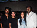 Sachin and Sangeeta Ahir with family during the screening