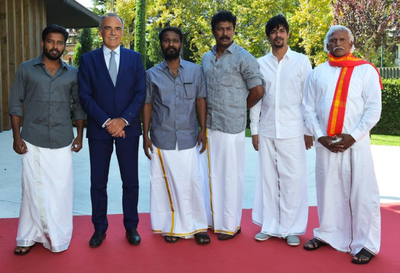 Vetri Maaran rocks the veshti at Venice | Tamil Movie News - Times of India