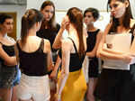Models waiting for their turn