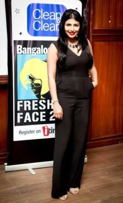 Rashri Ponnappa judges Fresh Face auditions at PES College, Bengaluru