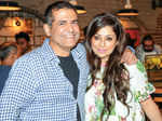 AD and Sabina Singh during the launch of Olive Bistro