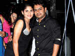 Sruthi and Gowrish during a party