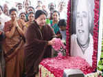 Chief Minister J Jayalalithaa paying floral