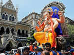Devotees carry an idol of Lord