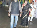 Sai Ballal with wife Shama Deshpande arrive