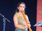 Belen Gonzalez Castano performs during the three-day world flute festival