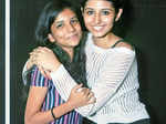 Sanjali Gajbhiye (L) with Drishti Verma during the auditions
