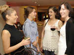 Rhionan, Sam, Neeta Singh and Clare during the drinks reception
