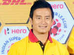 Baichung Bhutia during announcement of DHL's partnership