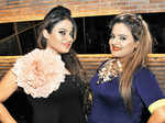 Pari and Sukhna during the launch party