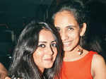 Priyanka (L) and Tarunya during the third anniversary celebration