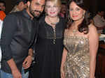 Tracy flanked by Rahul and Soniya