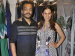 Fashion designer Amit Agarwal poses with Ramona Arena
