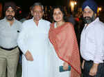 Congress MP Mani Shankar Aiyar with Ravinder Singh and Tejinder Singh