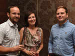 Nick, Anastasia and Jonas during Aamir Raza Husain’s play