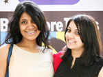 Rachna and Aishwarya during the auditions