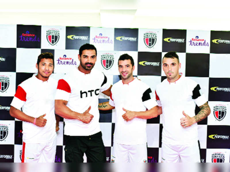 John Abrahm launches his soccer team’s jersey at the brand’s GS Road