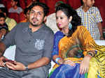 Sam and Aruna during an event