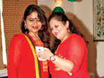 Poonam Singh and Palak Rupani during a party