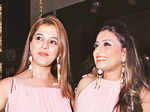 Reema (L) and Shweta Singh during a party