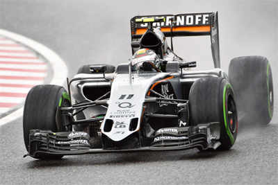 Perez qualifies 9th for Japanese Grand Prix