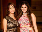 Simran and Babita Sharma during the party