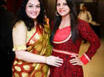 Veena Bhat and Rekha pose during the live-performance