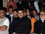 Cultural Minister Vinod Tawde, Maharashtra Chief Minister Devendra Fadnavis and Amitabh Bachchan