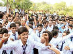 Students during the auditions of Clean & Clear Lucknow Times