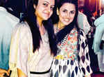 Richa and Vartika pose together