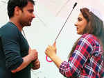 Amrinder Gill and Mandy Takhar in a still